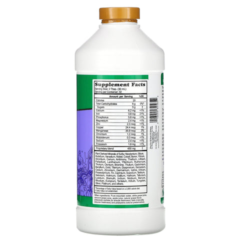 Begravet skat, flydende næringsstoffer, kolloide mineraler, drue, 32 fl oz (946 ml)