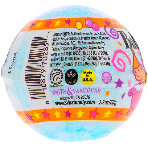 Smith & Vandiver, Fiesta de baño fizzie divertida, 60 g (2,2 oz)