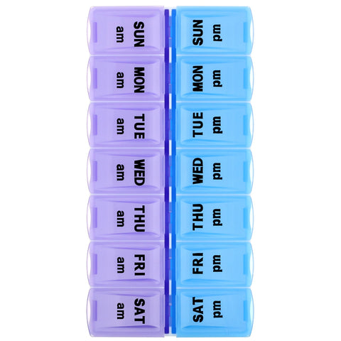 Apex, Pill Organizer with Decorative Sleeve, AM/PM, 2 Pill Organizers