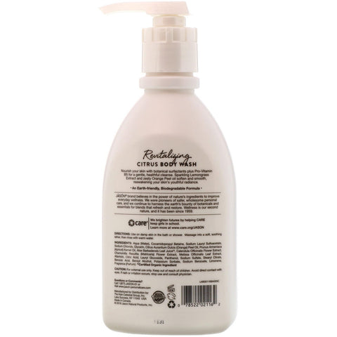 Jason Natural, Gel de baño, Cítricos revitalizantes, 30 fl oz (887 ml)