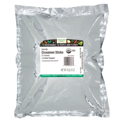 Frontier Natural Products, Palitos de canela Korintje, 2 3/4 pulgadas, 16 oz (453 g)