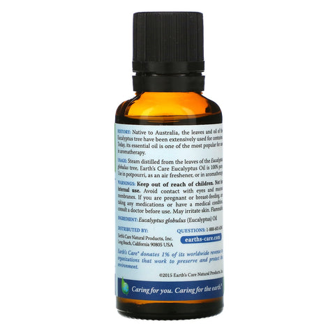 Earth's Care, Eucalyptus Oil, 1 fl oz (30 ml)
