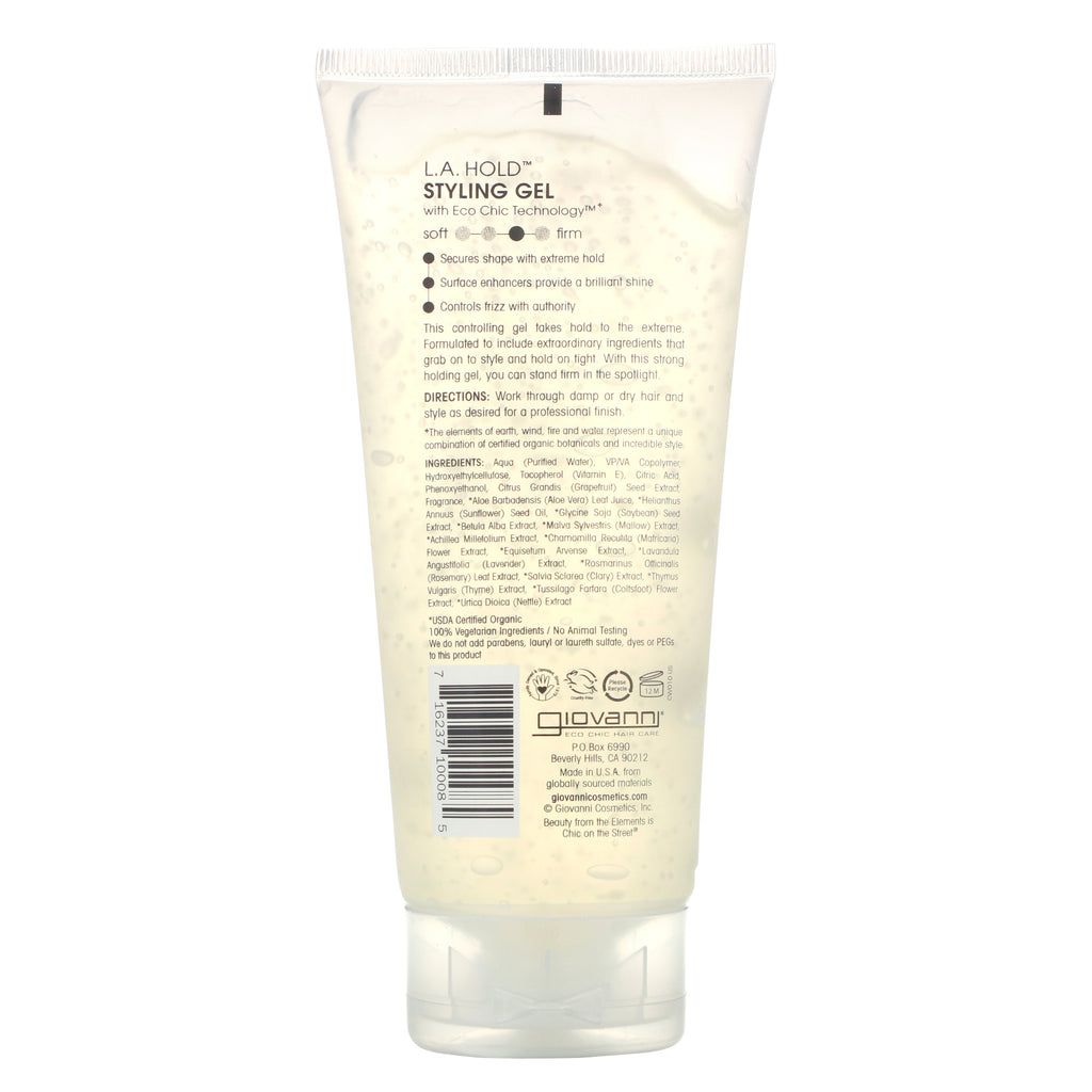 Giovanni, LA Natural, Styling Gel, Stærkt Hold, 6,8 fl oz (200 ml)