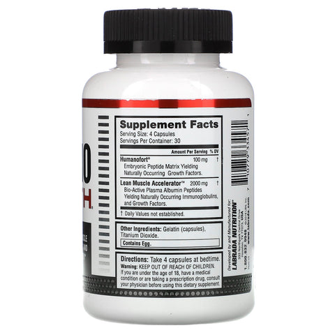 Labrada Nutrition, Humano Growth, 120 kapsler