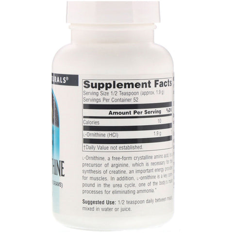 Source Naturals, L-Ornithine Powder, 3,53 oz (100 g)