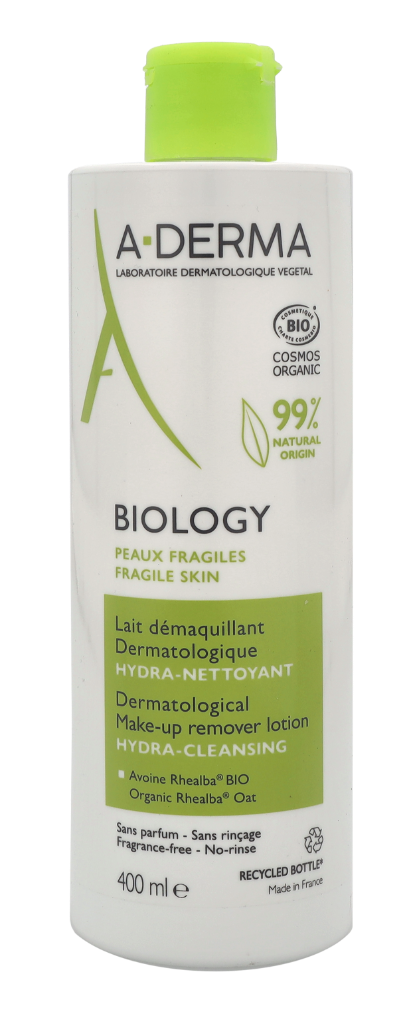 A-Derma Biology Dermatologisk MakeUp Remover Lotion 400 ml