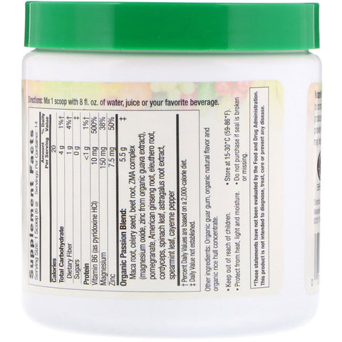 Beyond Fresh, Passion Booster, Fórmula de libido con maca y ginseng, sabor natural, 2,96 oz (84 g)