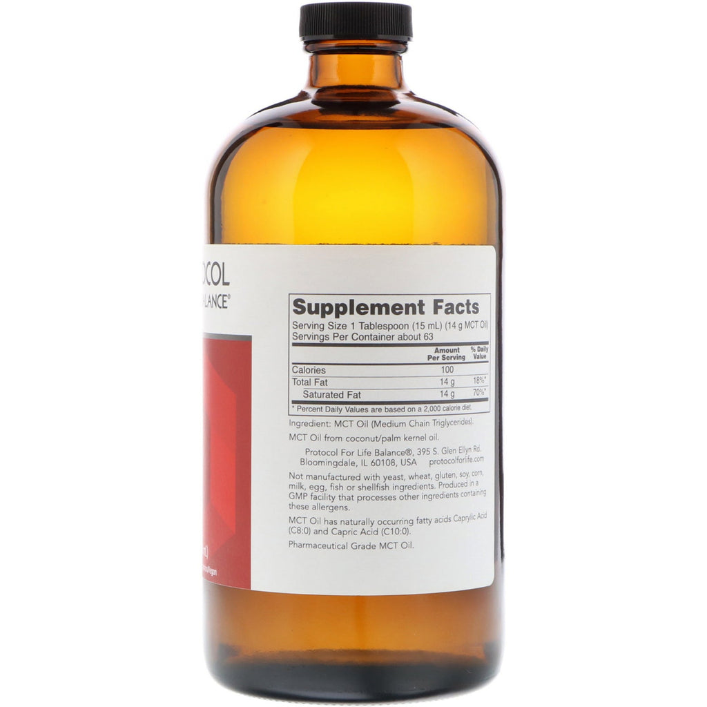 Protocol for Life Balance, Pure MCT Oil, 32 fl oz (946 ml)