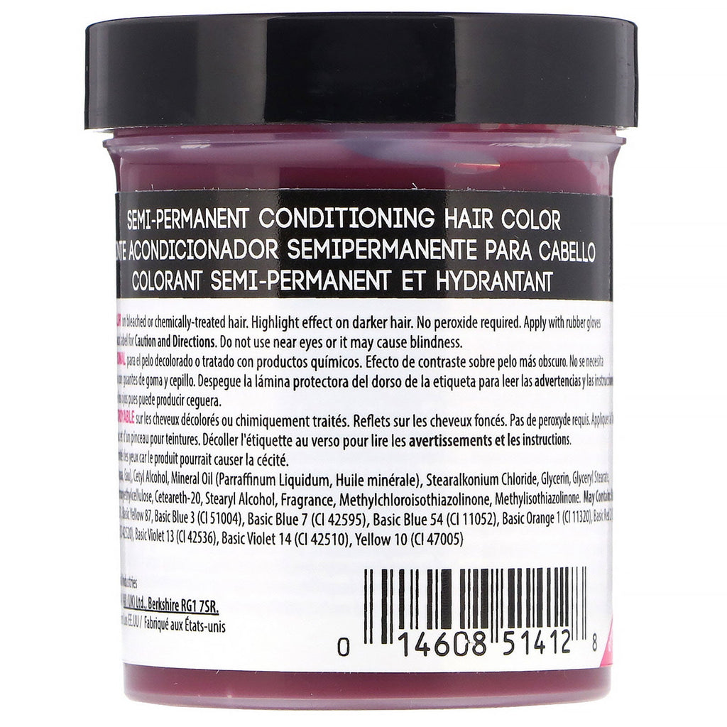 Punky farve, semi-permanent konditionerende hårfarve, Flamingo Pink, 3,5 fl oz (100 ml)