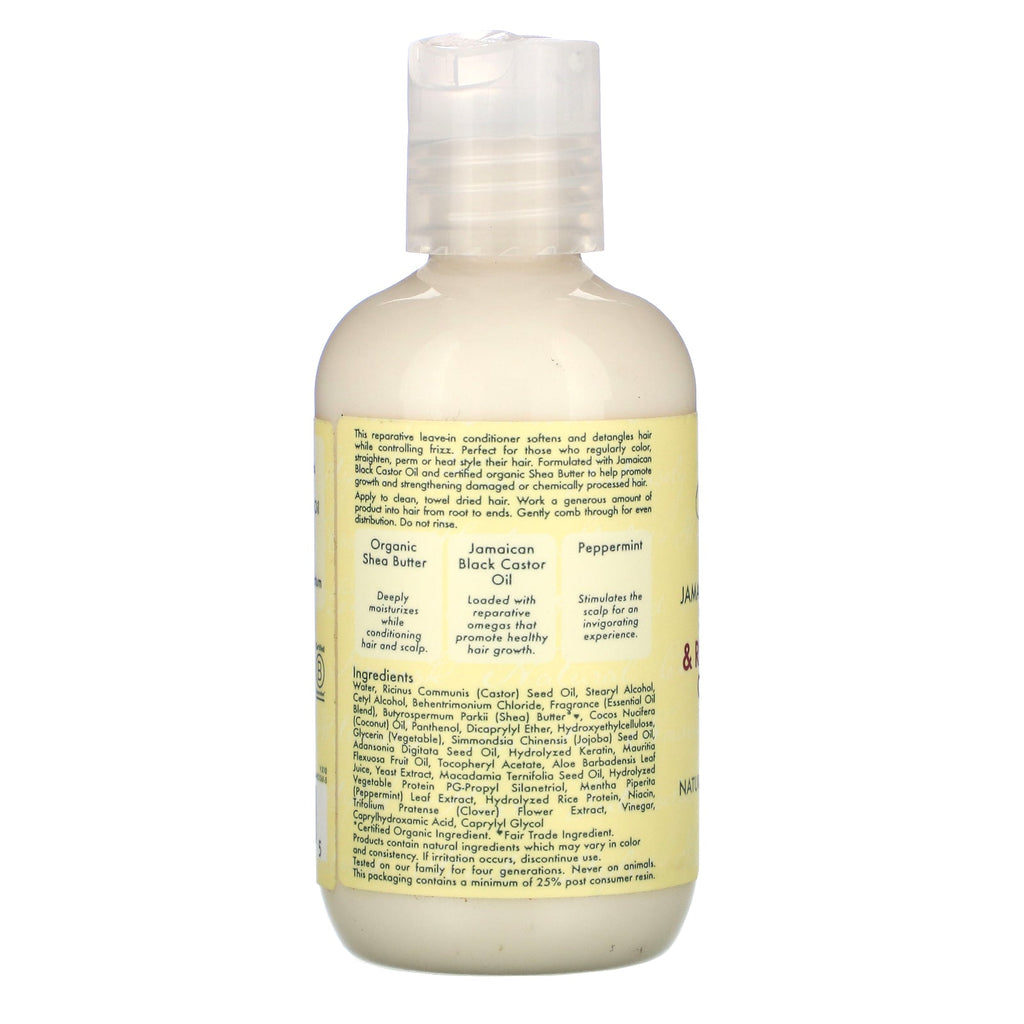 SheaMoisture, jamaicansk sort ricinusolie, styrke og genoprette leave-in balsam, 3,2 fl oz (94 ml)