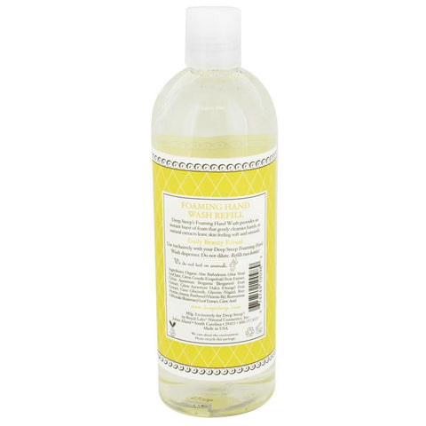 Deep Steep, recambio para jabón de manos espumoso, pomelo - bergamota, 16 fl oz (474 ​​ml)