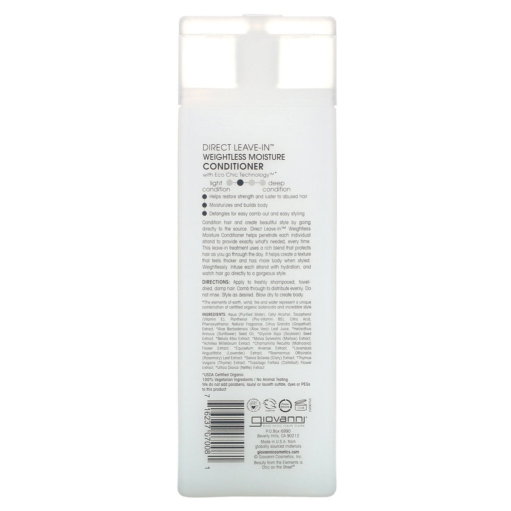 Giovanni, Direct Leave-In Weightless Moisture Conditioner, 8,5 fl oz (250 ml)