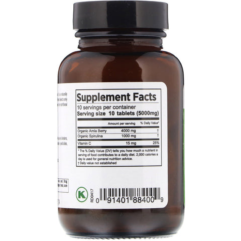 Pure Planet, Amla Plus, 500 mg, 100 tabletter