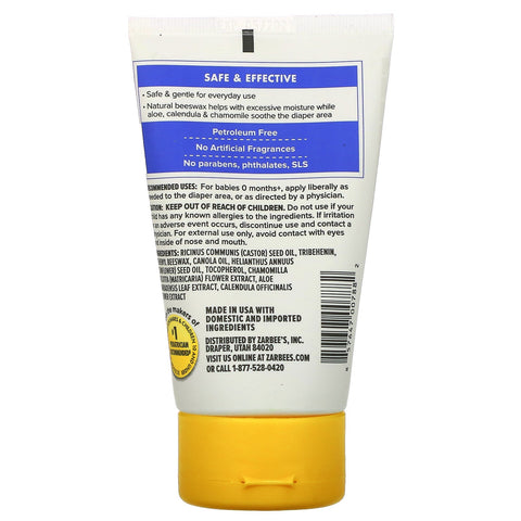 Zarbee's, Bebé, Bálsamo para glúteos diario, 4 oz (113 g)
