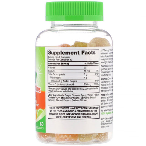 21st Century, VitaJoy Daily C Gummies, 60 Vegetarian Gummies