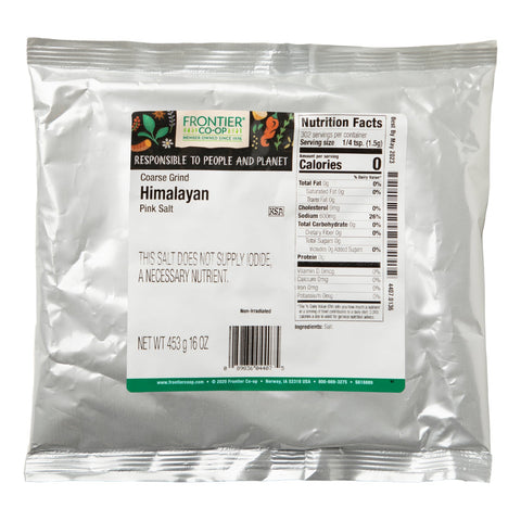 Frontier Natural Products, Sal rosa del Himalaya molida gruesa, 16 oz (453 g)