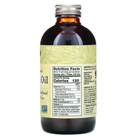 Flora, Aceite de calabaza certificado, 8,5 fl oz (250 ml)