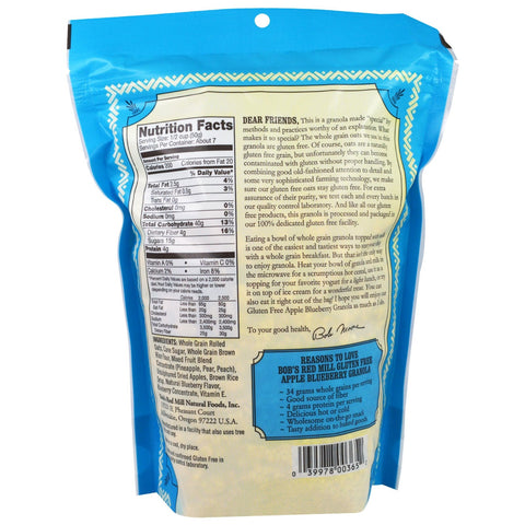 Bob's Red Mill, granola de manzana y arándanos, sin gluten, 340 g (12 oz)
