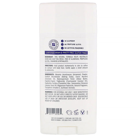Schmidt's, naturlig deodorant, måneblomst, 3,25 oz (92 g)