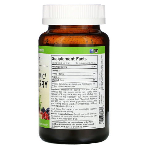 Eclectic Institute, Súper baya nutrigenómica liofilizada fresca, alimento integral en polvo, 3,2 oz (90 g)