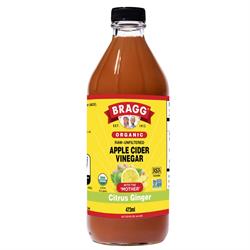 Bragg Bragg Organic Apple Cider Vinegar with Citrus Ginger 473ml