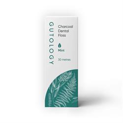Gutology Gutology Charcoal Dental Floss Biodegradable Mint Waxed