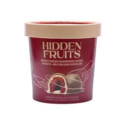 Hidden Fruits FREE Raspberries in White & Milk Belgian Chocolate 150g