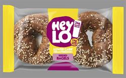 Heylo Bakery Fresh Seeded Low Carb Bagels Pack of 2 x 75g