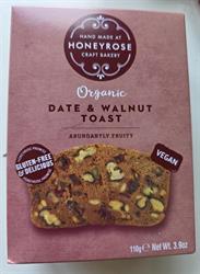 Honeyrose Bakery Organic Gluten Free Vegan Date & Walnut Toast 110g