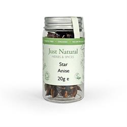Just Natural Herbs Organic Star Anise (Jar) 20g