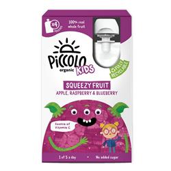 Piccolo FREE Piccolo Organic Kids Apple & Blackcurrant Squeezy Fruit