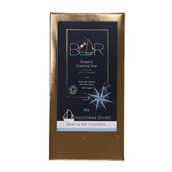 Salcombe Dairy Salcombe Dairy Evening Star Organic Chocolate Bar 80g