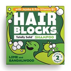 Shower Blocks Hair Blocks Solid Shampoo - Lime & Sandalwood - All hair types
