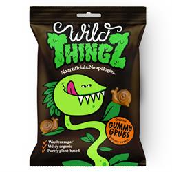 Wild Thingz FREE Wild Thingz Organic & Vegan Sweets Gummy Grubs 130g