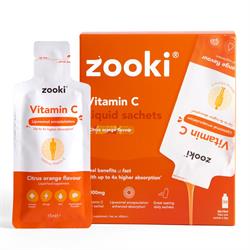 Zooki Zooki Liposomal Vitamin C 1000mg Orange 30x15ml Sachets