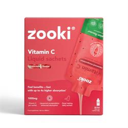 Zooki Liposomal Vitamin C 1000mg Watermelon 30 Sachets Box
