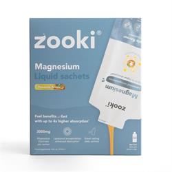 Zooki Liposomal Magnesium Glycinate 2000mg Pineapple 30 Sachets Box