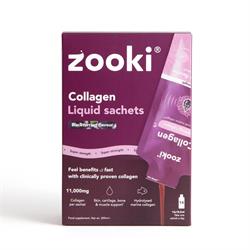Zooki Marine Collagen 11000mg Mango Peach 14 Sachets Box