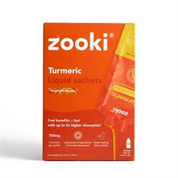 Zooki Liposomal Turmeric 750mg Tangerine 14 Sachets Box