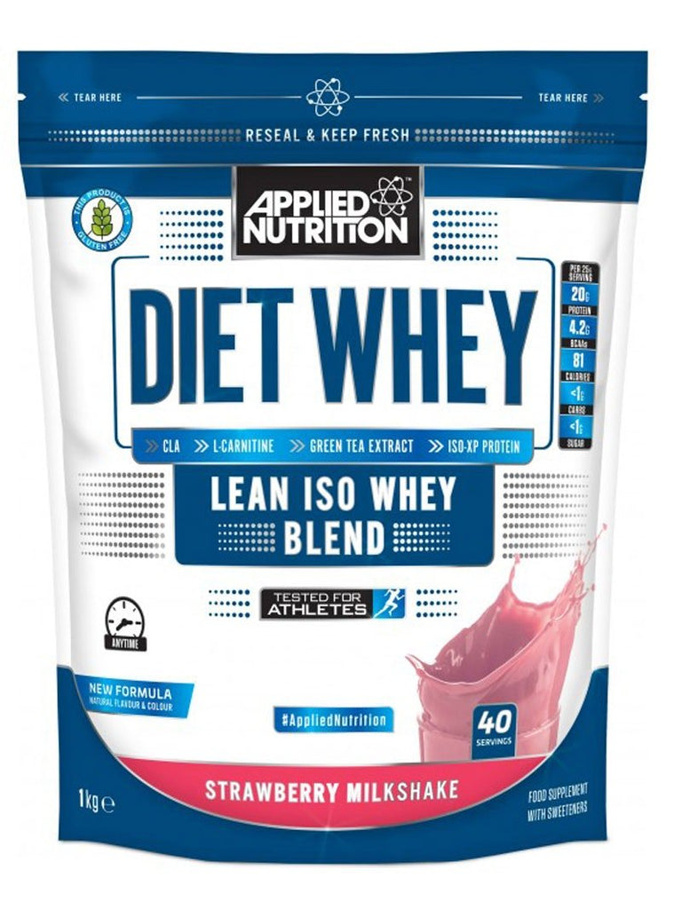Applied Nutrition, Diet Whey, Strawberry Milkshake - 1000g