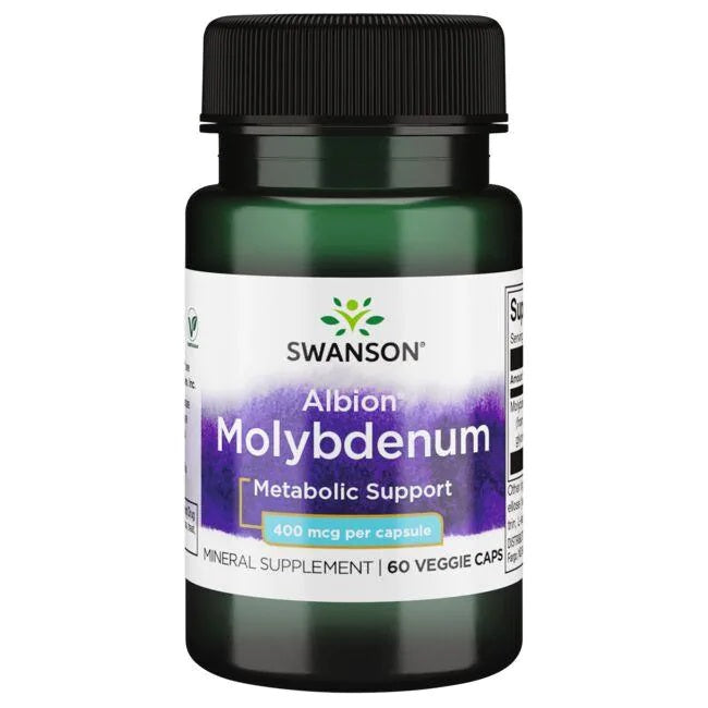 Swanson, Albion Molybdenum, 400mcg - 60 vcaps