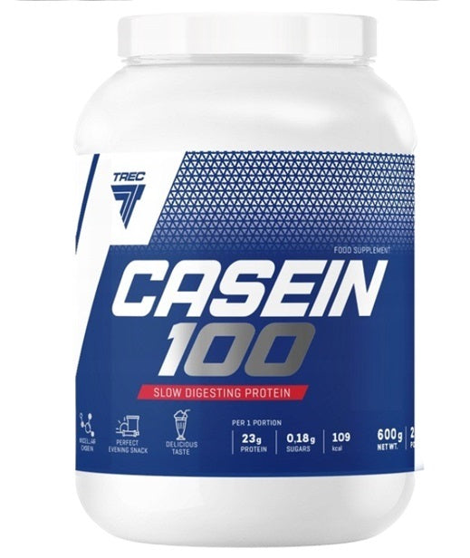 Trec Nutrition, Casein 100, Strawberry - 600g