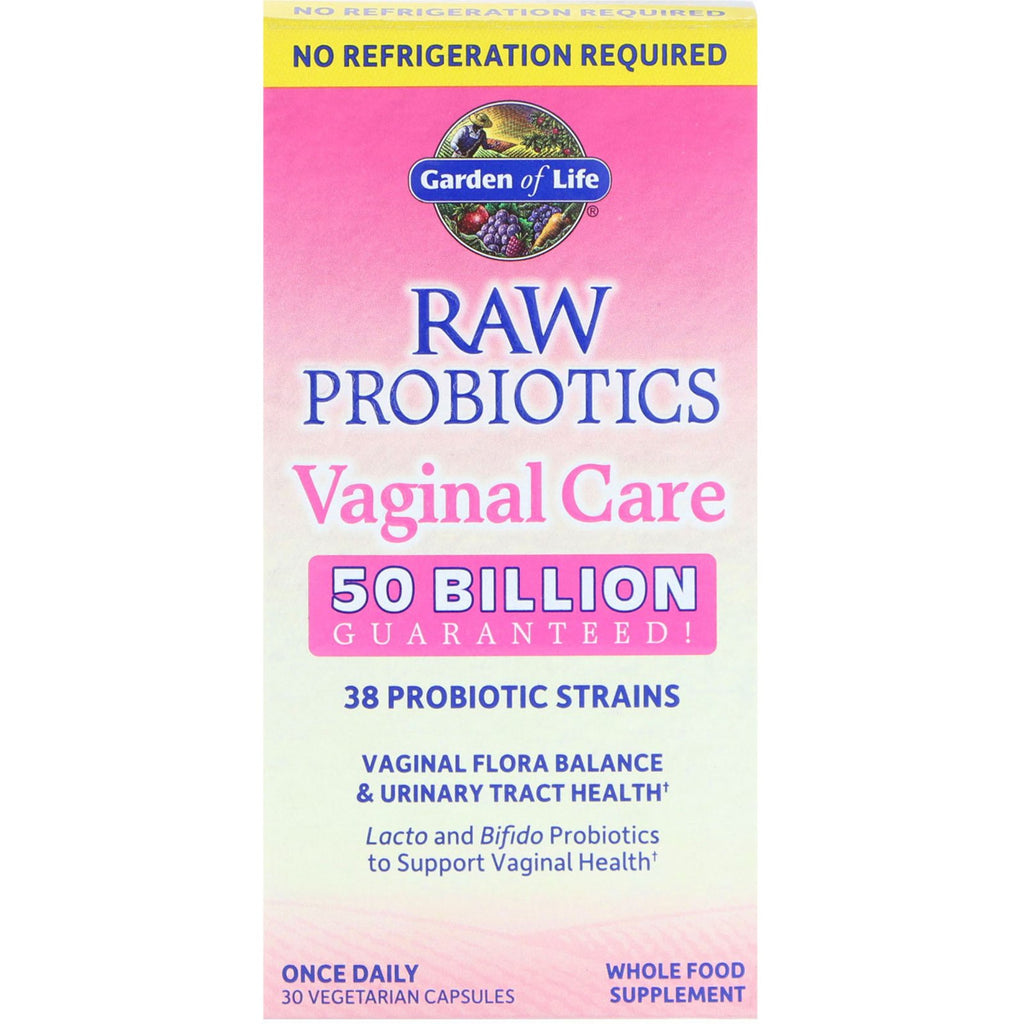 Garden of Life, RAW Probiotics Vaginal Care, 30 Vegetarian Capsules