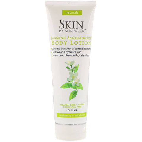 Skin By Ann Webb, Body Lotion, Jasmine Sandalwood, 8 fl oz