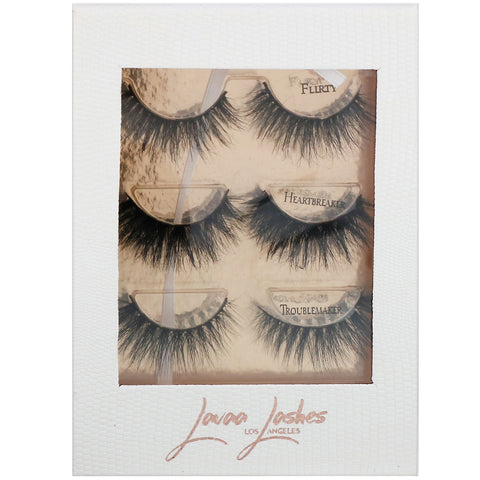 Lavaa Lashes, The 3 Besties, False Eyelashes Set, 1 Set
