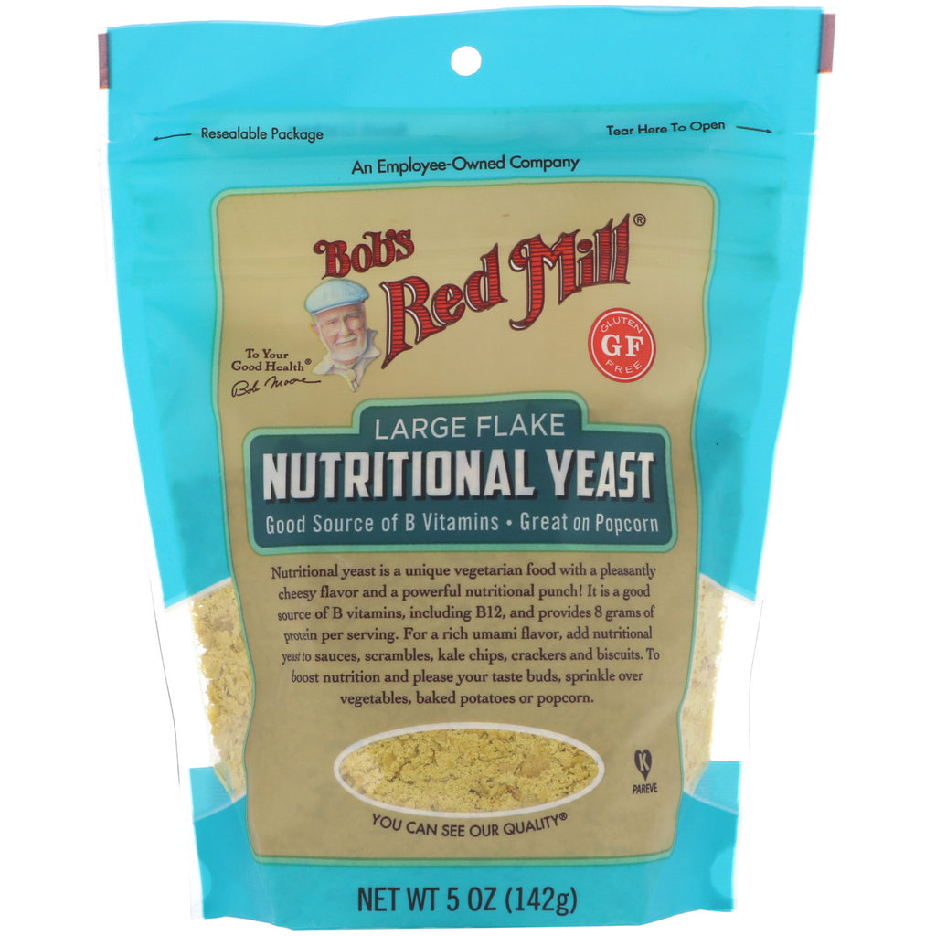 Bob's Red Mill, Large Flake Nutritional Yeast, Gluten Free, 5 oz (142 g)