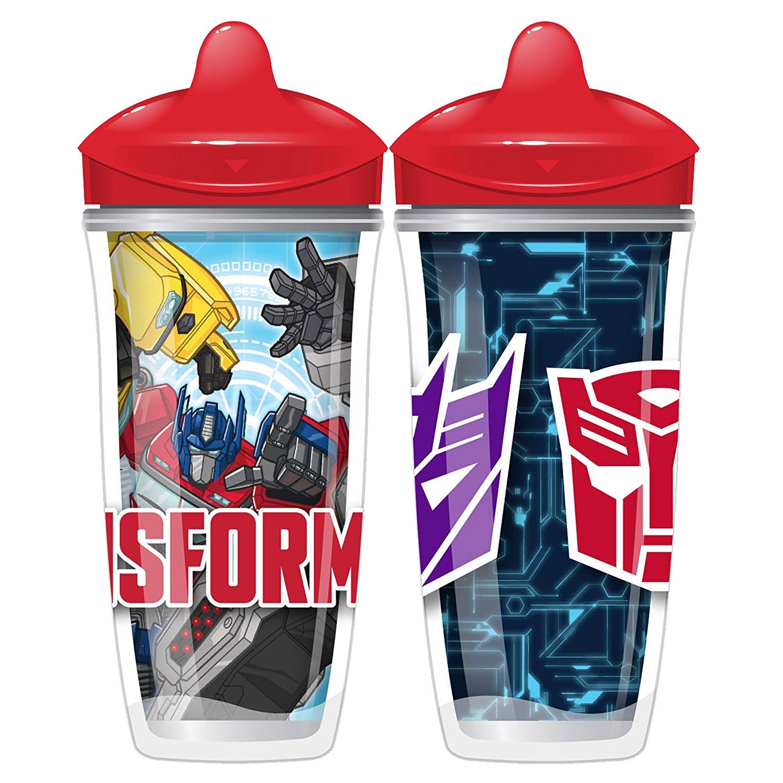 Playtex Baby, Sipsters, Transformers, 12+ Months, 2 Cups, 9 oz (266 ml) Each