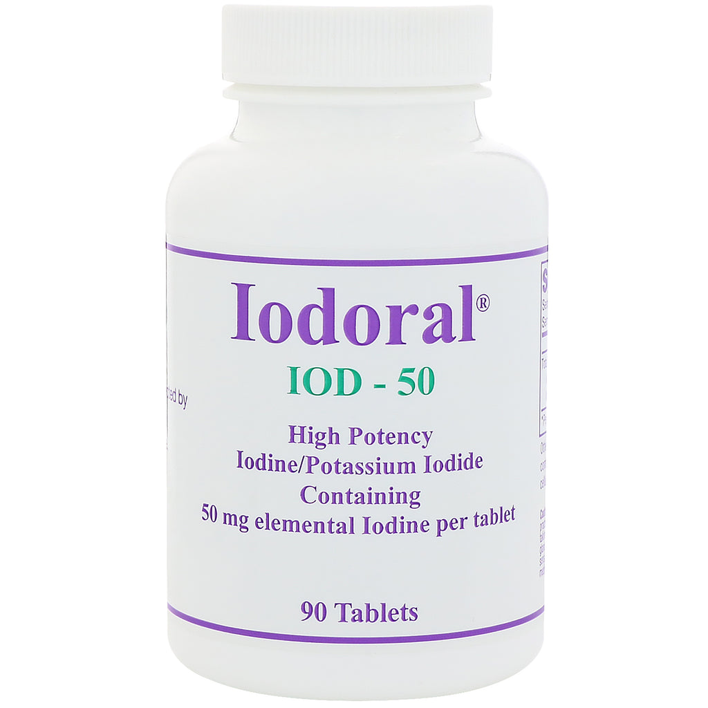 Optimox, Iodoral, 50 mg, 90 Tablets