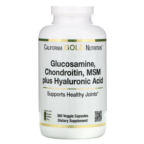 California Gold Nutrition, Glucosamine Chondroitin, MSM plus Hyaluronic Acid, 360 Veggie Capsules