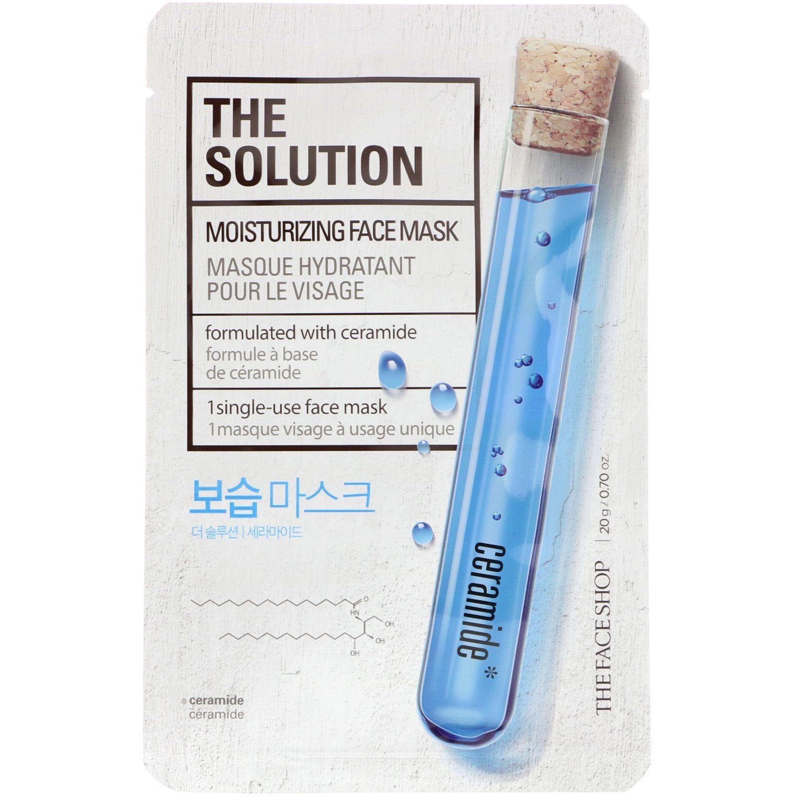 The Face Shop, The Solution, Moisturizing Face Mask, 1 Sheet,  0.70 oz (20 g)